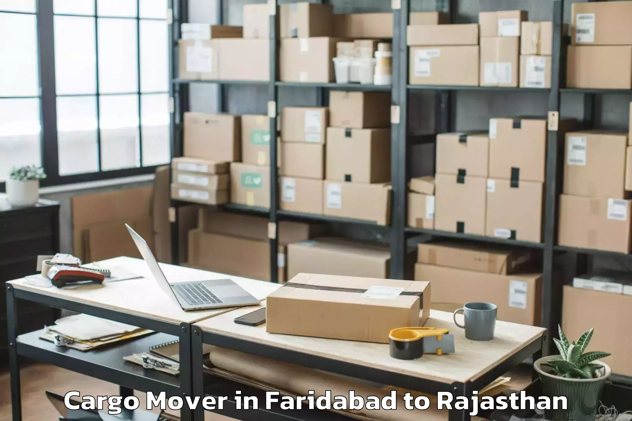 Book Faridabad to Balesar Cargo Mover Online